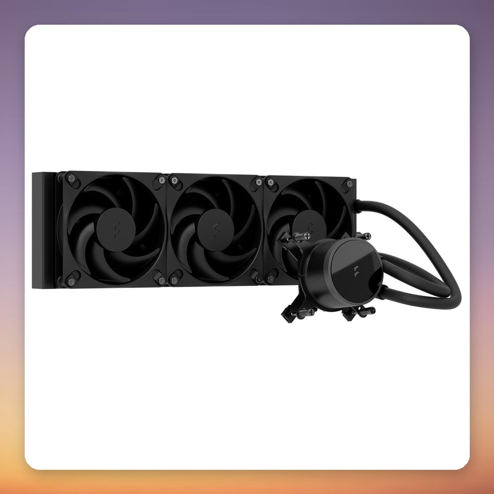 Fractal Design Radius 360 Black 360 mm AIO CPU Liquid Cooler, Intel & AMD – image 3