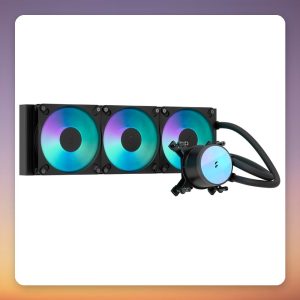 Fractal Design Radius 360 RGB 360 mm AIO Liquid CPU Cooler, Black
