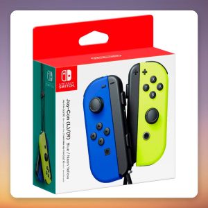 Nintendo Joy-Con Pair Controller Set, Blue/Neon Yellow, Nintendo Switch