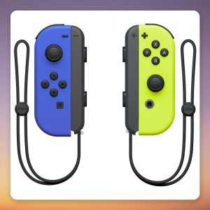 Nintendo Joy-Con Pair Controller Set, Blue/Neon Yellow, Nintendo Switch