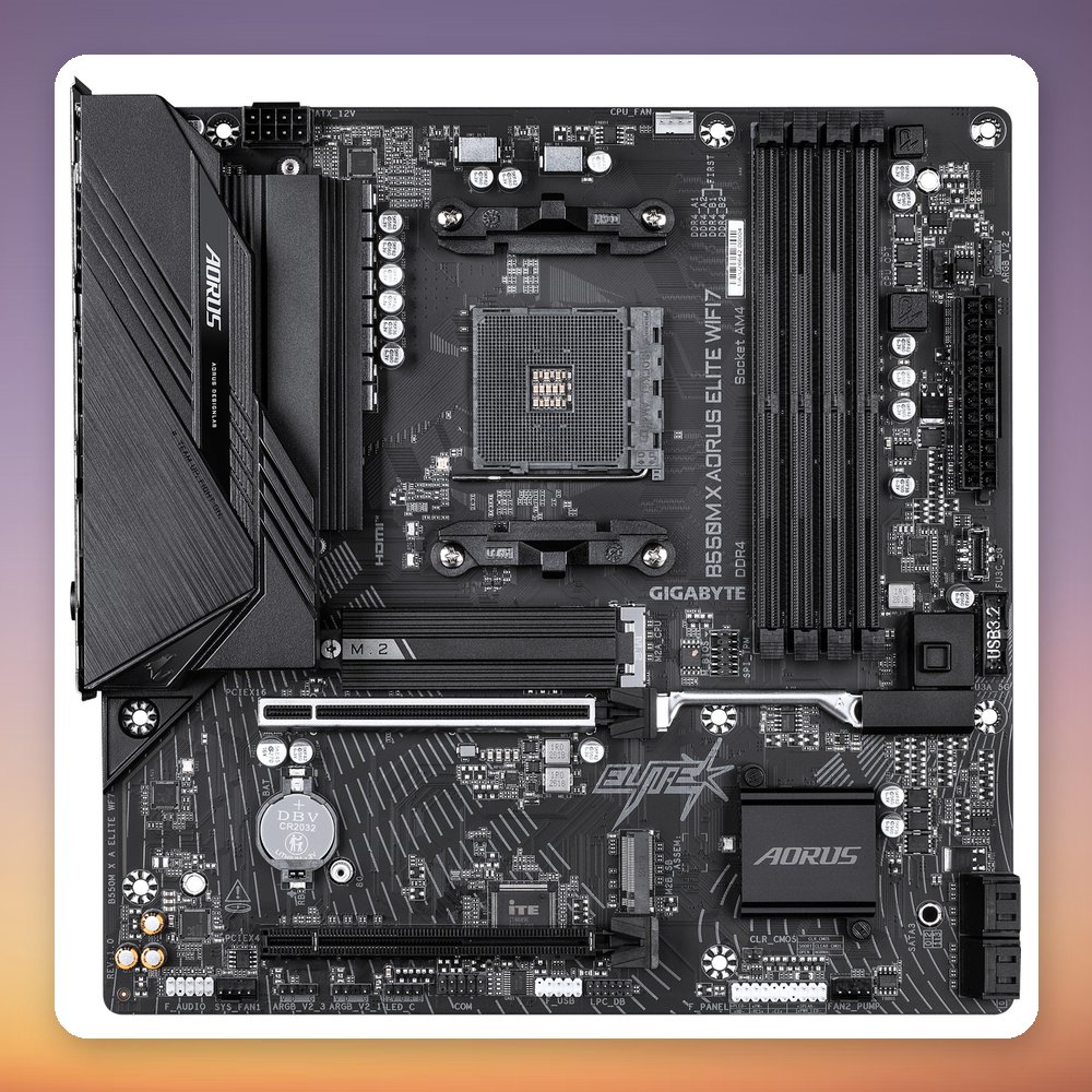 GigaByte B550M X AORUS ELITE WIFI7 AM4 Micro-ATX Motherboard, DDR4, Wi-Fi 7 – image 3