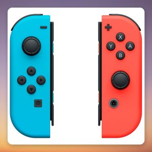 Nintendo Joy-Con Controller Pair for Nintendo Switch, Neon Red/Neon Blue