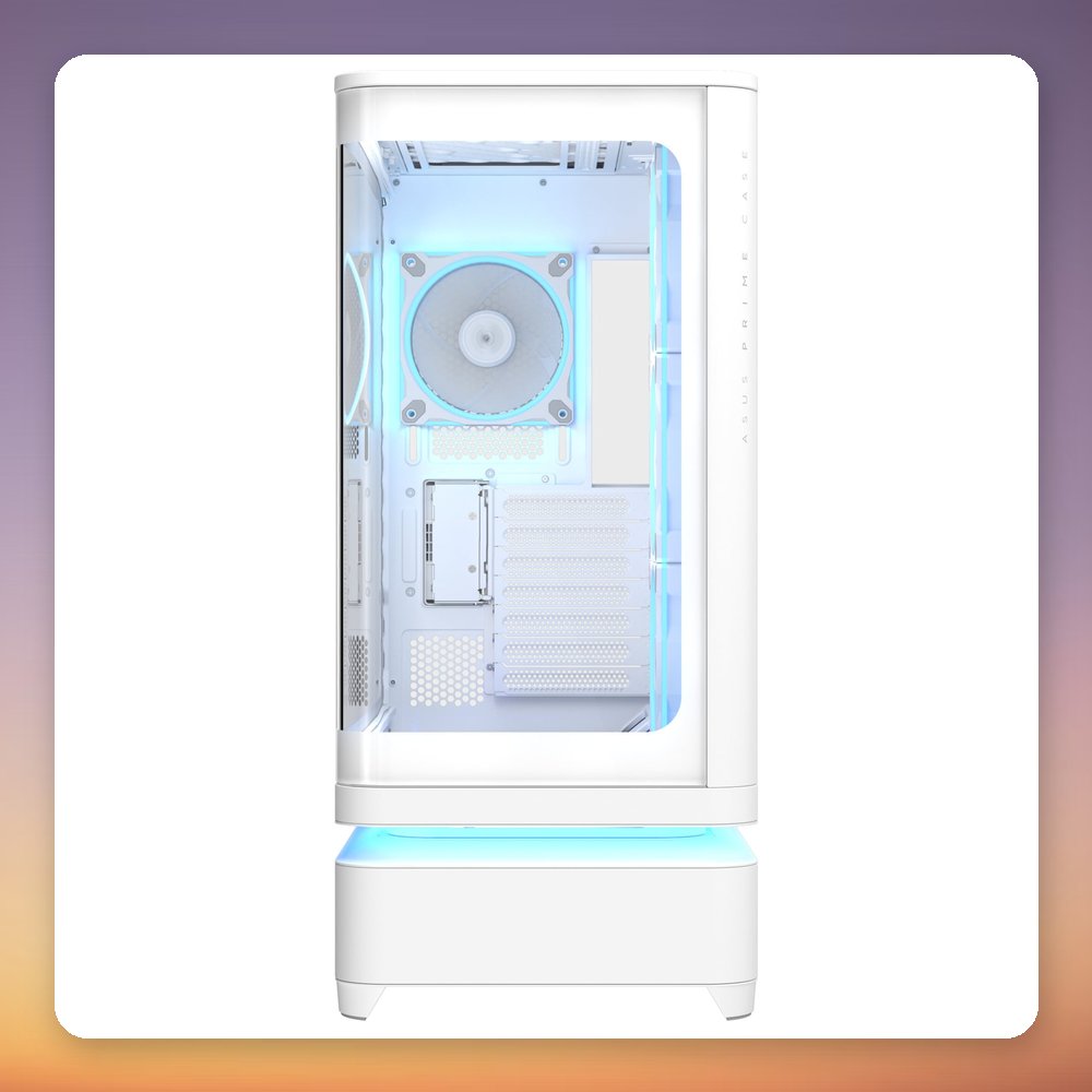 Asus Prime AP304 ARGB Midi-Tower Case, ATX, White, Tempered Glass – image 5