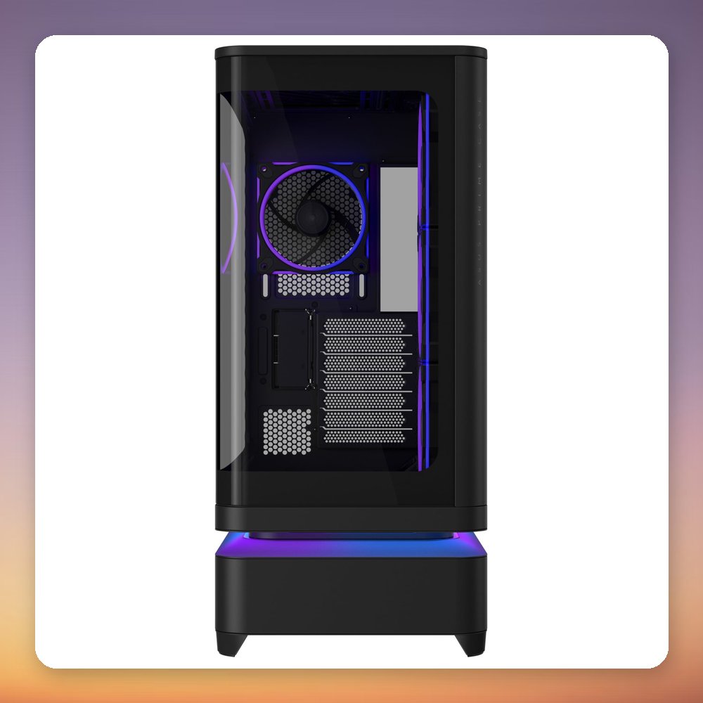 Asus Prime AP304 ARGB ATX Mid-Tower Case, Black, 4x ARGB Fans, Glass Panel – image 5