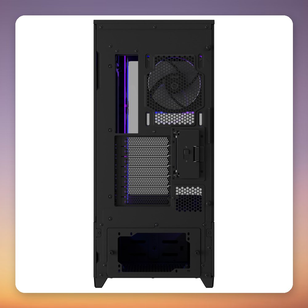 Asus Prime AP304 ARGB ATX Mid-Tower Case, Black, 4x ARGB Fans, Glass Panel – image 6