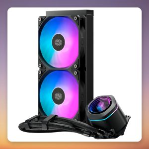 Cooler Master MasterLiquid Core Nex 240 ARGB 240 mm AIO CPU Liquid Cooler, Black