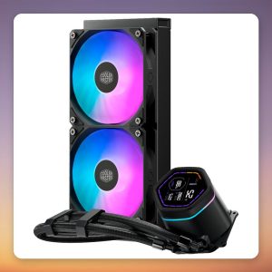 Cooler Master MasterLiquid Core Digital Nex 240 ARGB 240 mm AIO Liquid Cooler, Black
