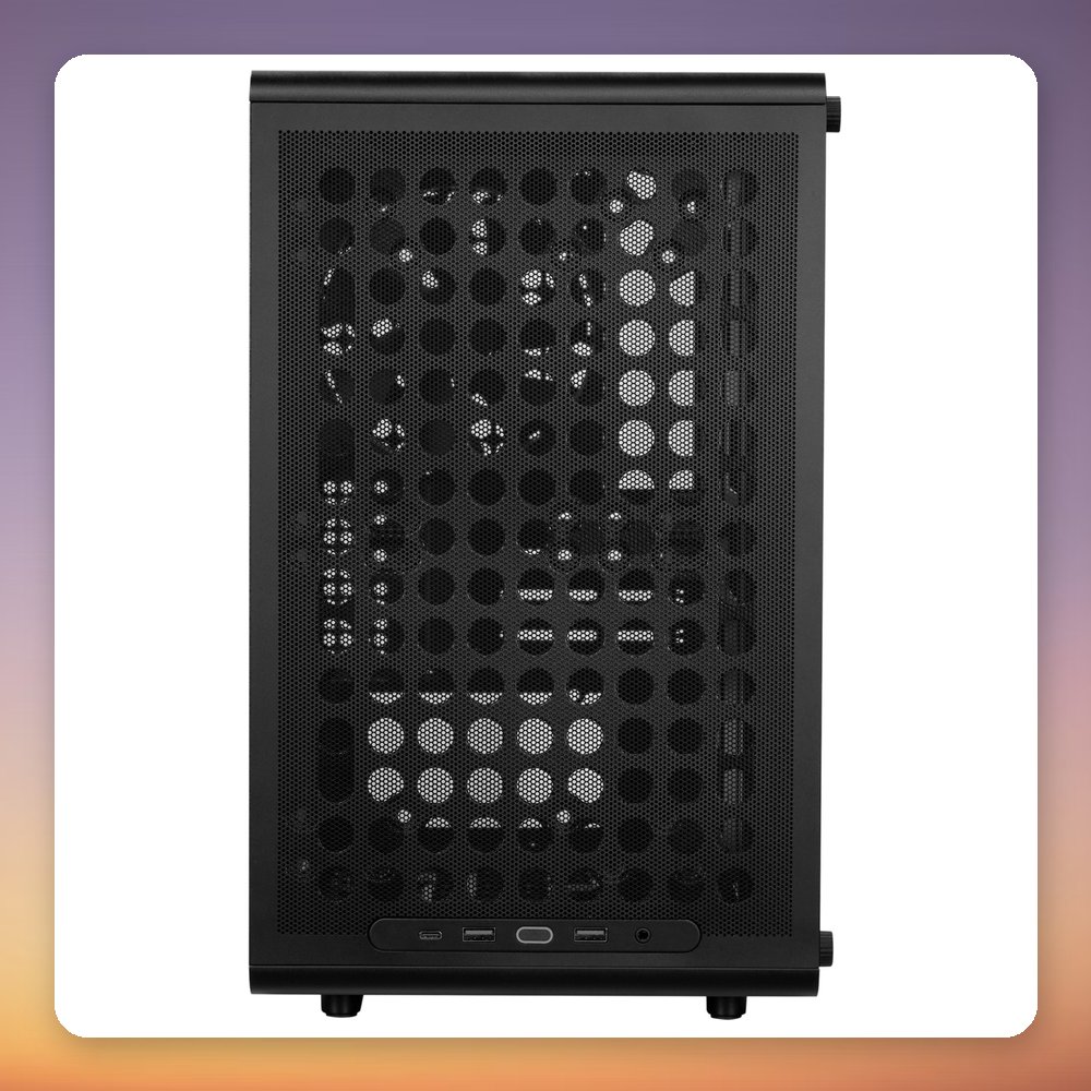 Cooler Master Q300L V3 Micro-ATX Mini-Tower Case, Black, Tempered Glass, Mesh Front – image 3