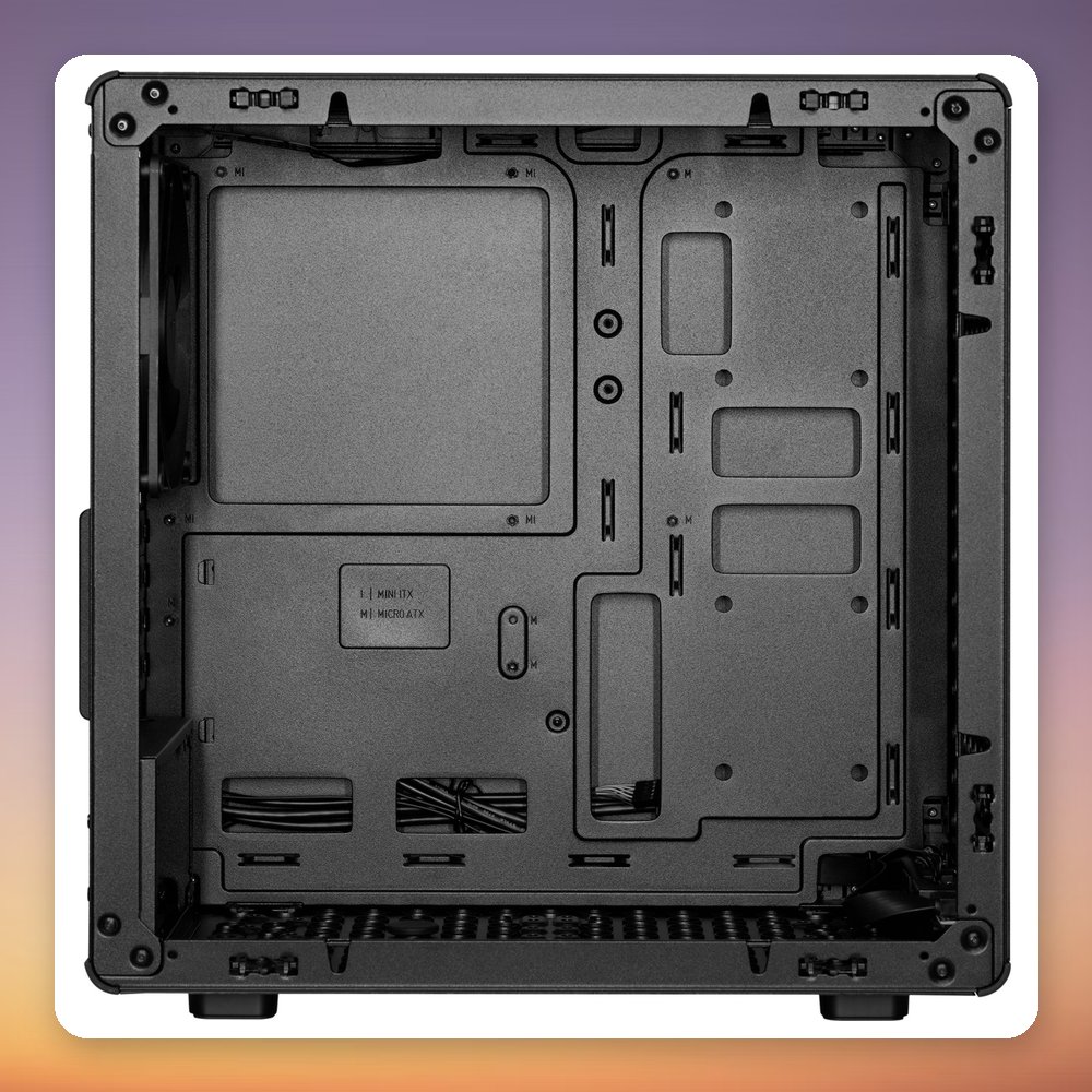 Cooler Master Q300L V3 Micro-ATX Mini-Tower Case, Black, Tempered Glass, Mesh Front – image 4