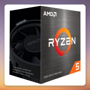 AMD Ryzen 5 5500F 6-Core AM4 Processor, 3.0 GHz up to 4.4 GHz, Boxed with Wraith Stealth
