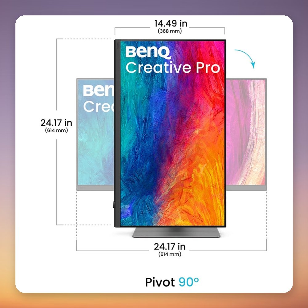BenQ Creative Pro PD2732U 27" 4K IPS Monitor, Thunderbolt 4, 90W USB-C PD, KVM – image 4