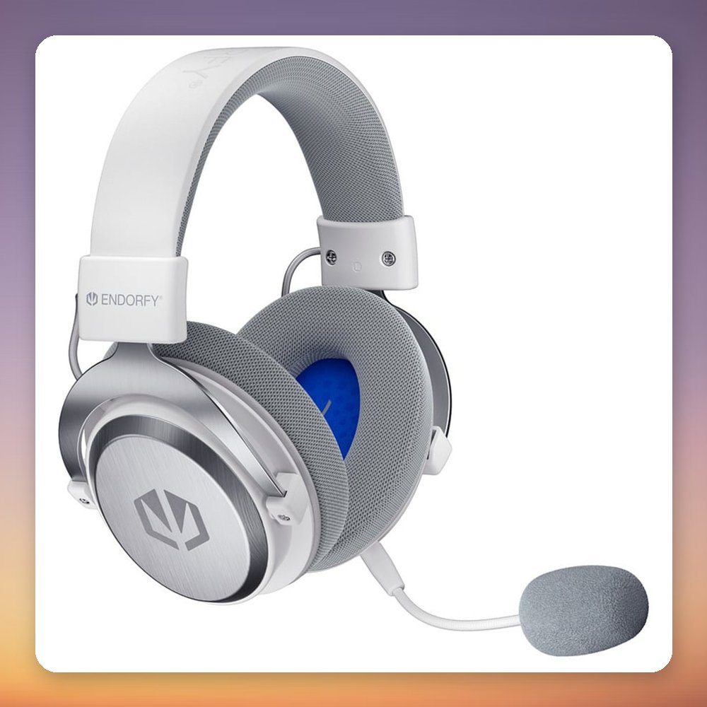 Endorfy Viro Infra Wireless Gaming Headset, Onyx White, 2.4 GHz/Bluetooth/USB-C/3.5 mm