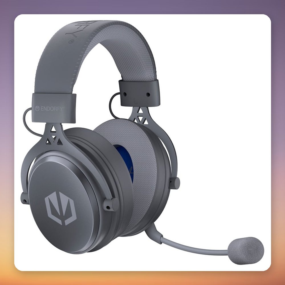 ENDORFY VIRO Wireless Alt Gray Gaming Headset, 2.4 GHz USB Dongle + Bluetooth + 3.5 mm, ENC Mic