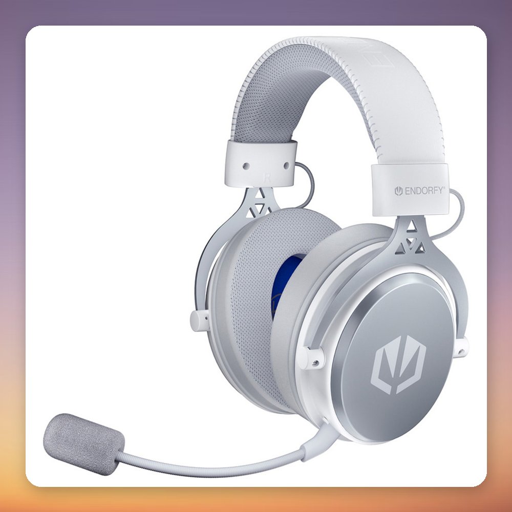 ENDORFY VIRO Wireless Onyx White Gaming Headset, 2.4 GHz + Bluetooth, 53 mm Drivers – image 3