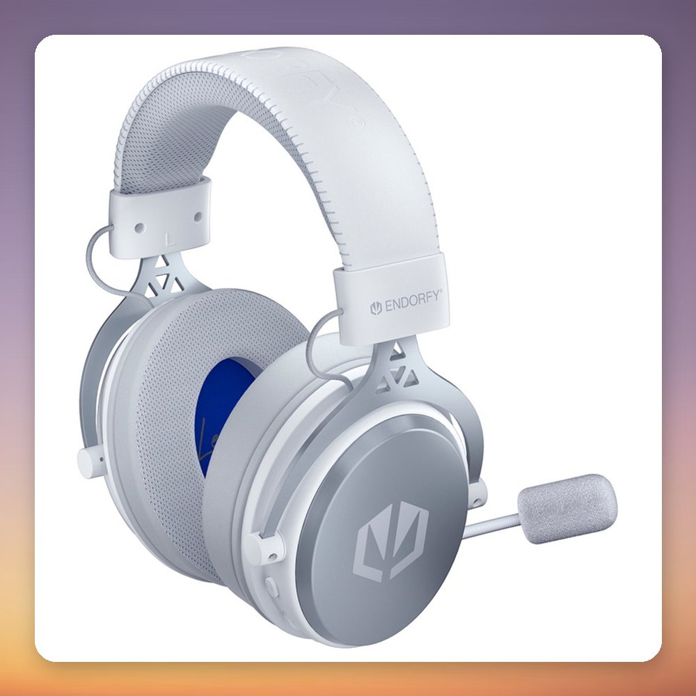 ENDORFY VIRO Wireless Onyx White Gaming Headset, 2.4 GHz + Bluetooth, 53 mm Drivers – image 4