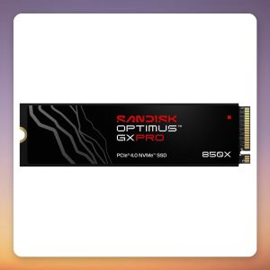 Sandisk Optimus GX PRO 850X 1 TB PCIe 4.0 NVMe M.2 2280 SSD, Black