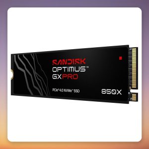 Sandisk Optimus GX PRO 850X 1 TB PCIe 4.0 NVMe M.2 2280 SSD, Black