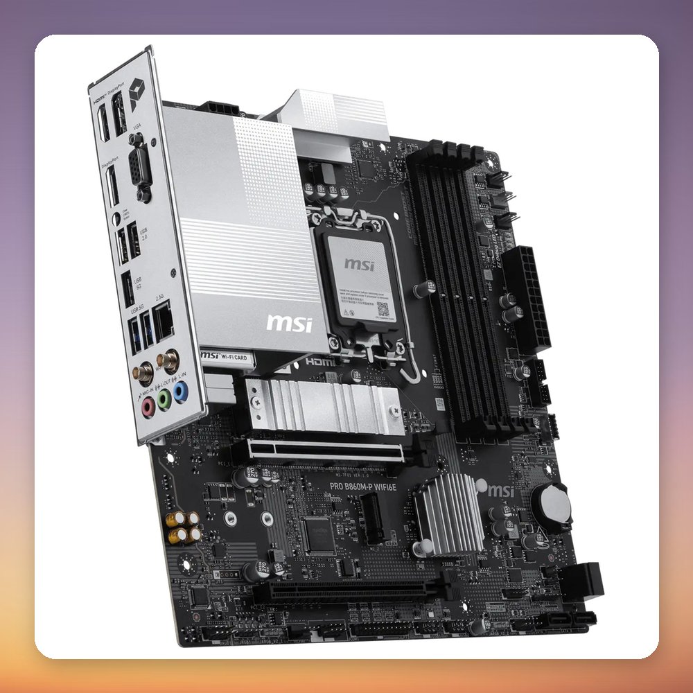 MSI PRO B860M-P WIFI6E Intel B860 LGA 1851 µATX Motherboard, DDR5, Wi-Fi 6E – image 2