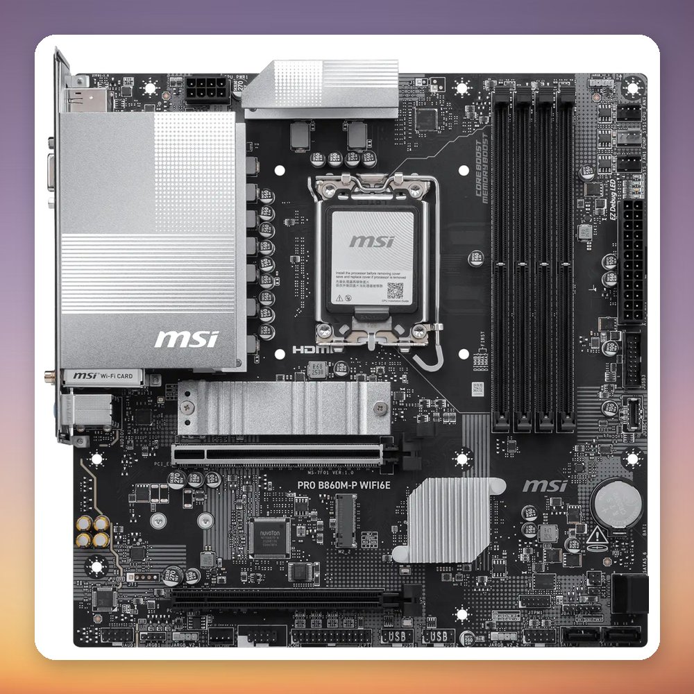 MSI PRO B860M-P WIFI6E Intel B860 LGA 1851 µATX Motherboard, DDR5, Wi-Fi 6E – image 3