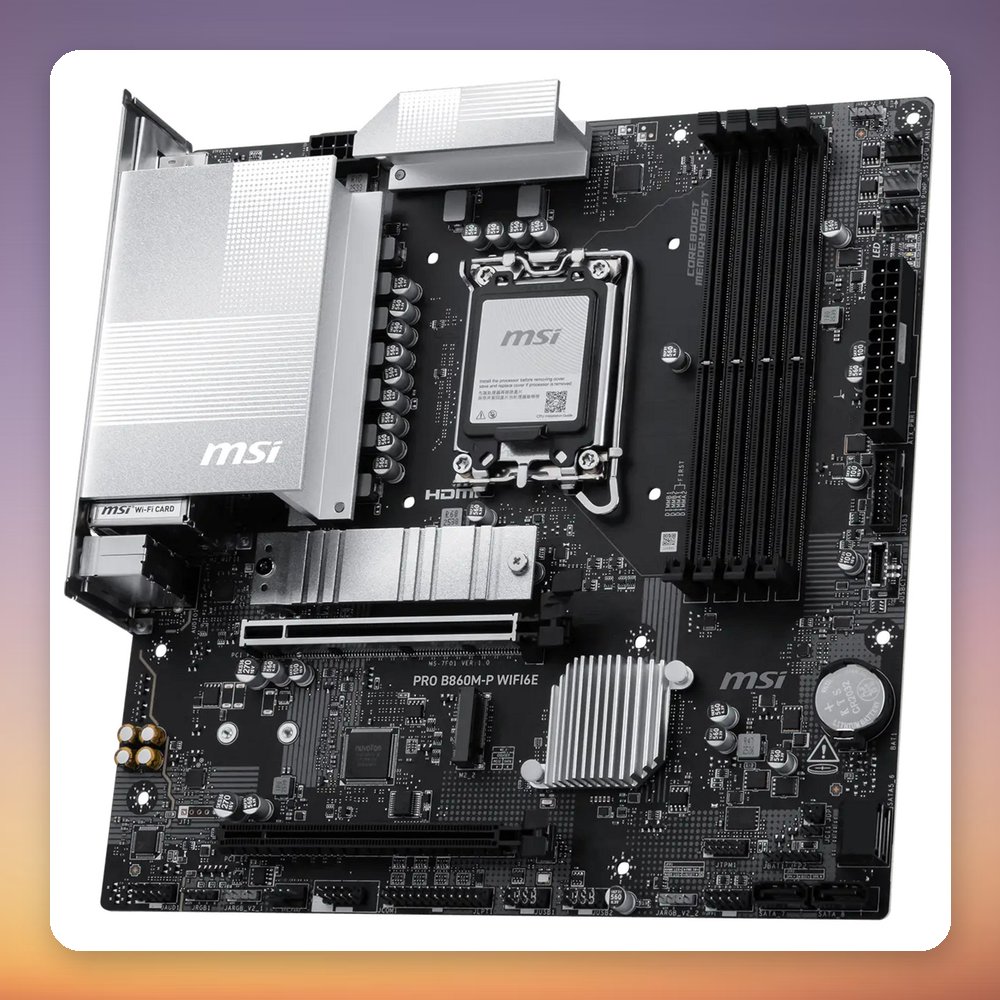 MSI PRO B860M-P WIFI6E Intel B860 LGA 1851 µATX Motherboard, DDR5, Wi-Fi 6E – image 4