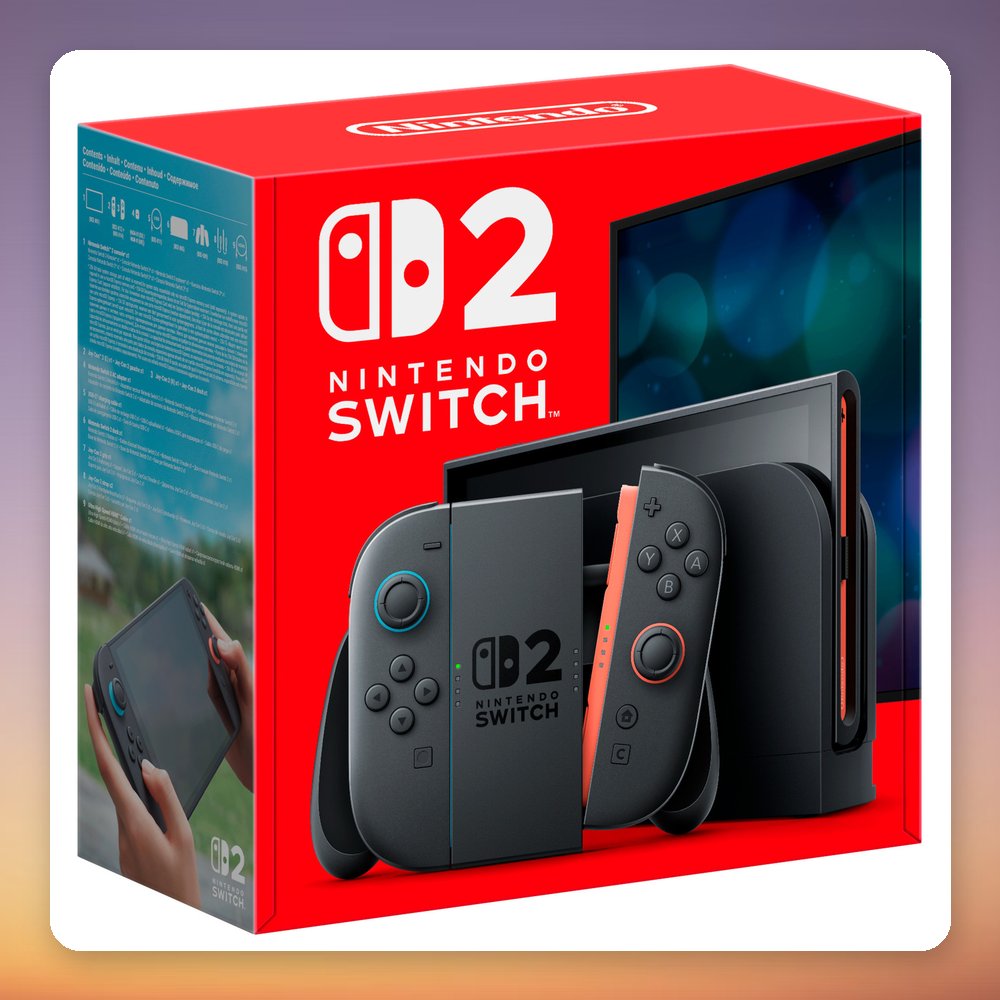 Nintendo Switch 2 Handheld Console, 256 GB, 7.9" 1080p 120 Hz Display, Black