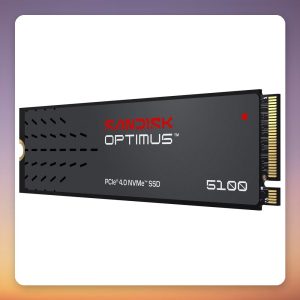 SanDisk Optimus 5100 4 TB PCIe 4.0 x4 NVMe M.2 2280 SSD, Black