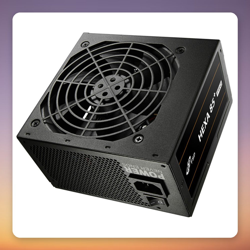 Fortron HEXA 85+ PRO 350W 80 PLUS Bronze ATX Non-Modular PSU, Black – image 2