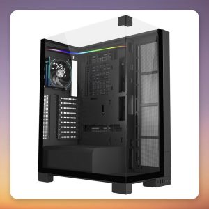 Fortron FSP U691 Three-Glass Full Tower Case, ATX (BTF), Black