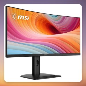 MSI PRO MP341CQPHGN E12 34 Inch UWQHD 120 Hz Curved VA Monitor, USB-C 98W