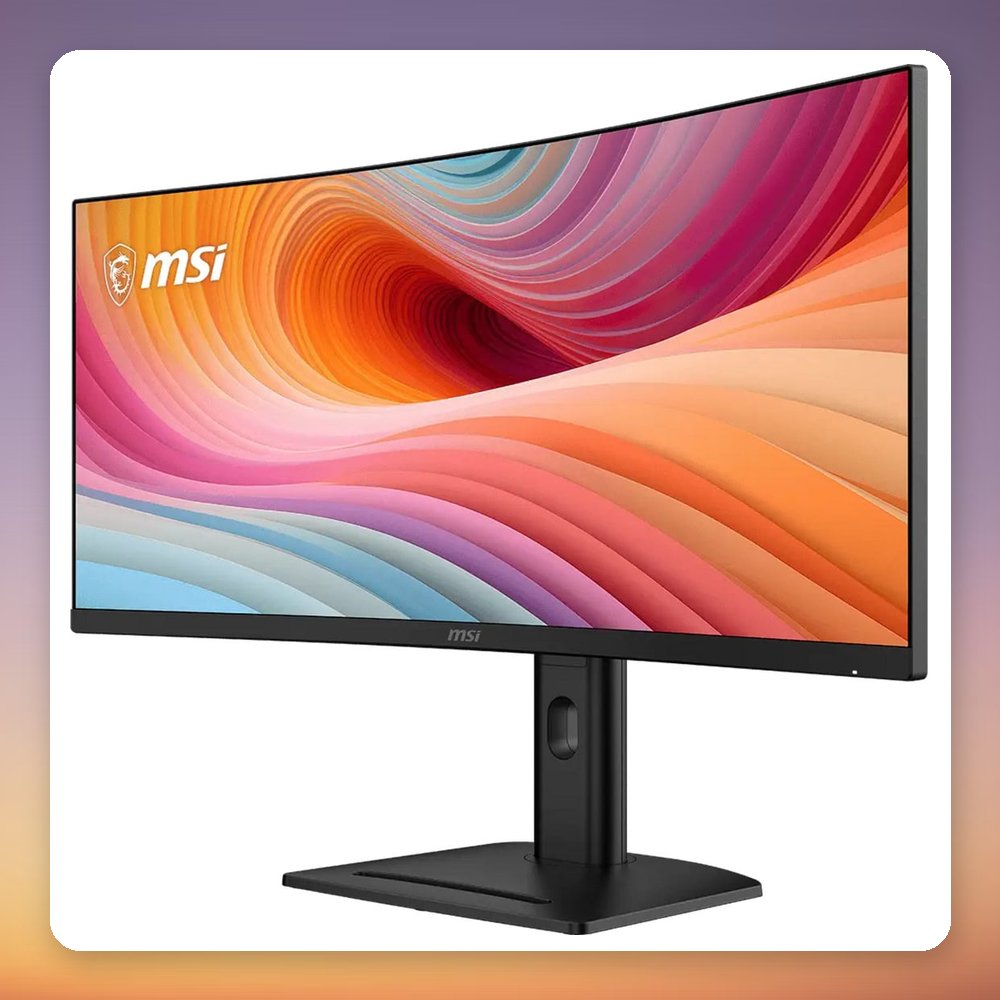 MSI PRO MP341CQPHGN E12 34 Inch UWQHD 120 Hz Curved VA Monitor, USB-C 98W – image 3