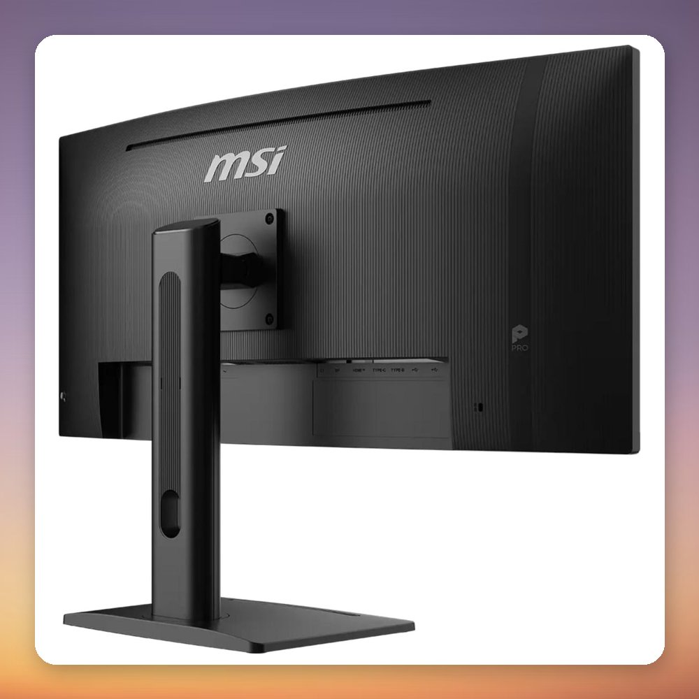 MSI PRO MP341CQPHGN E12 34 Inch UWQHD 120 Hz Curved VA Monitor, USB-C 98W – image 4
