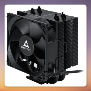Chieftec CAC-S90PWM-T120 90 mm PWM CPU Air Cooler, Black, 4 Heatpipes