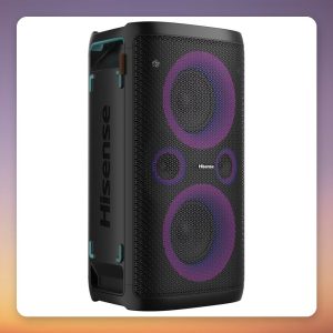 Hisense Party Rocker One Plus HP110 Plus Bluetooth Party Speaker, Karaoke, IPX4, Black