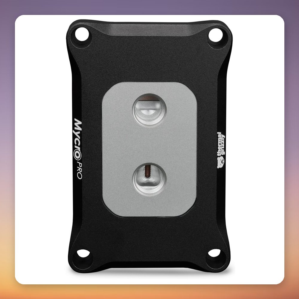 Thermal Grizzly Mycro Pro Stainless Steel AMD AM4/AM5 CPU Water Block, Black/Silver – image 2
