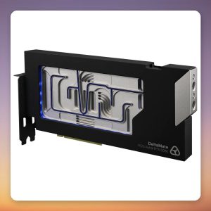 Thermal Grizzly DeltaMate GPU Water Block for ASUS ROG Astral RTX 5080, Black/Silver