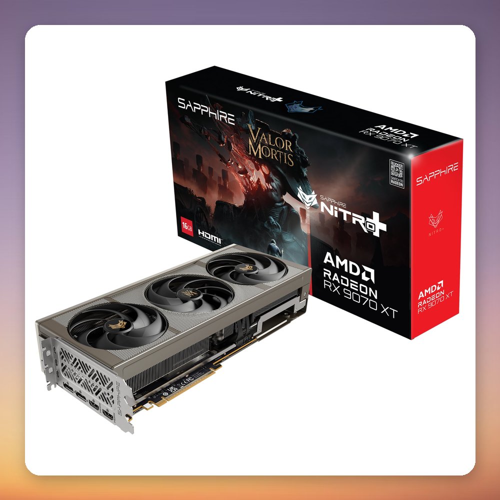 Sapphire Radeon RX 9070 XT Nitro+ Valor Mortis Edition 16 GB GDDR6 Graphics Card