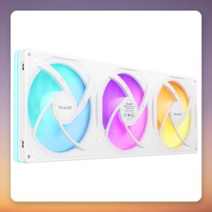 be quiet! Light Wings Pro IO 420mm Reverse 3x 140 mm ARGB Single Frame Fan, White