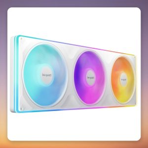 be quiet! Light Wings Pro IO 420mm 3×140 mm ARGB Single Frame Fan, White