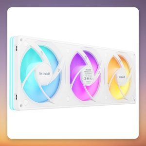 be quiet! Light Wings Pro IO 360 mm Reverse Fan, White, Single Frame, 3x 120 mm ARGB