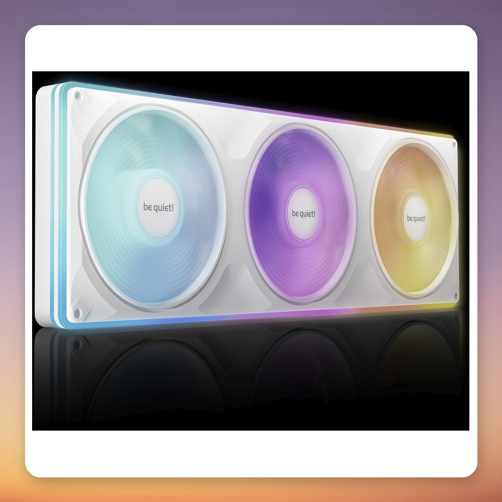 be quiet! Light Wings Pro IO 360mm ARGB Triple Fan, White, Single Frame – image 6
