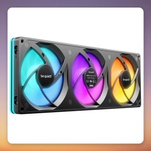 be quiet! Light Wings Pro IO 360 mm ARGB Single-Frame Fan, 3x 120 mm, Black