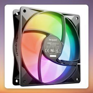 be quiet! Light Wings LX 140 mm PWM Reverse Fan, ARGB, Black, 3-Pack