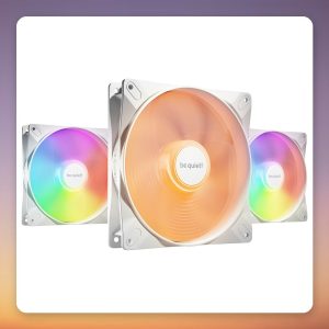 be quiet! Light Wings LX 140 mm PWM Reverse Fan, White, 3-Pack, ARGB