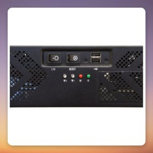 Chieftec UNC-210T-B-U3-OP 2U Rack Server Case, ATX, Black, 400 W PSU