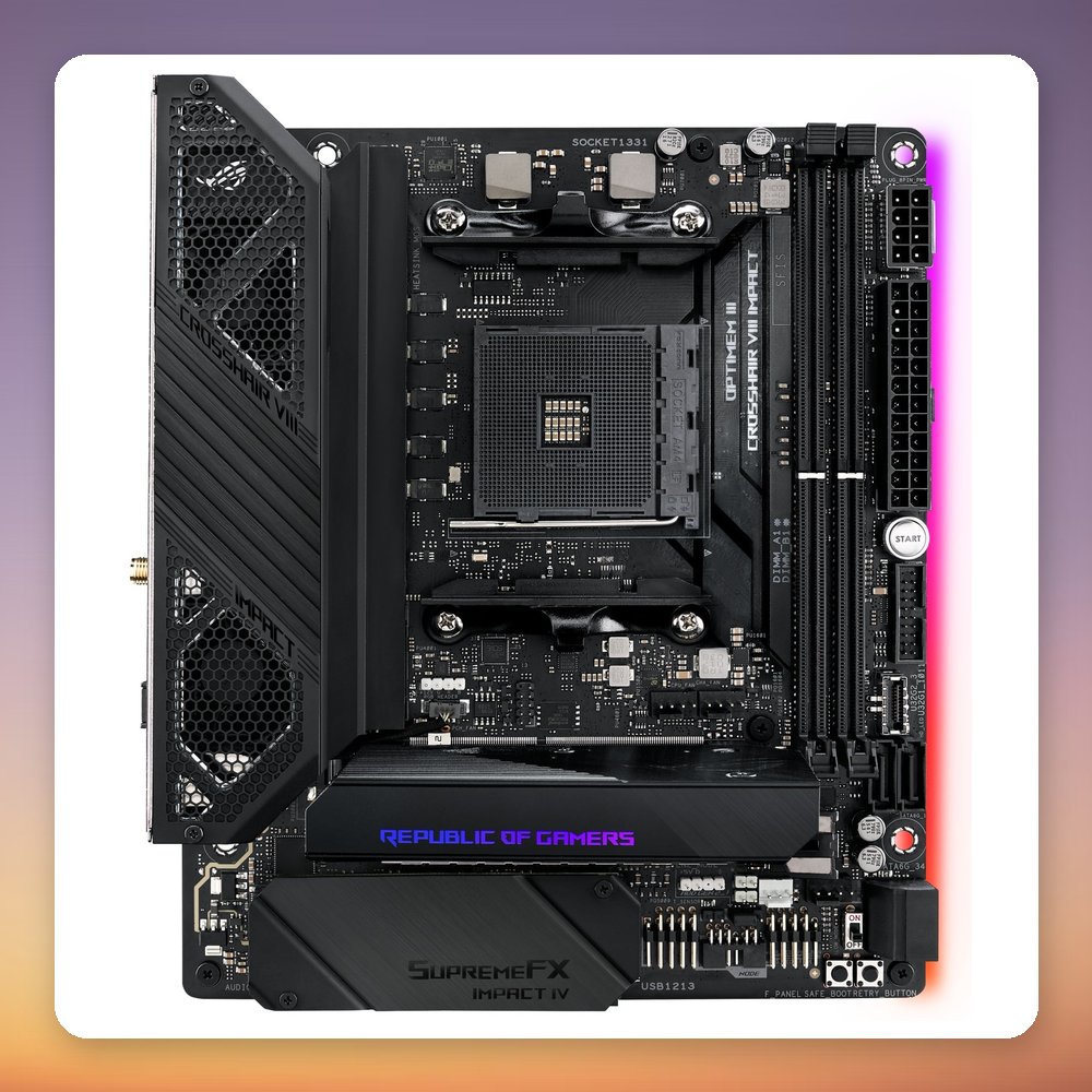 Asus ROG Crosshair VIII Impact AMD X570 AM4 Mini-DTX Motherboard – image 4