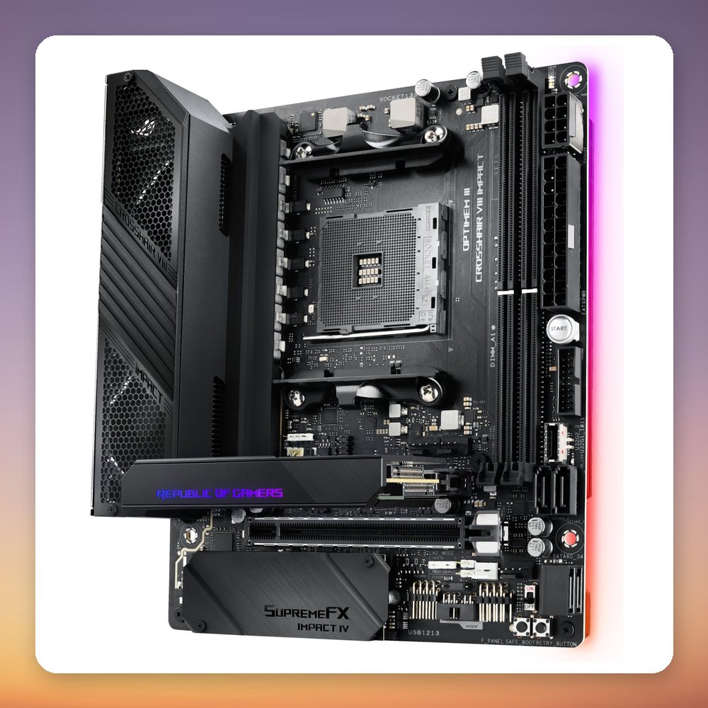 Asus ROG Crosshair VIII Impact AMD X570 AM4 Mini-DTX Motherboard – image 5