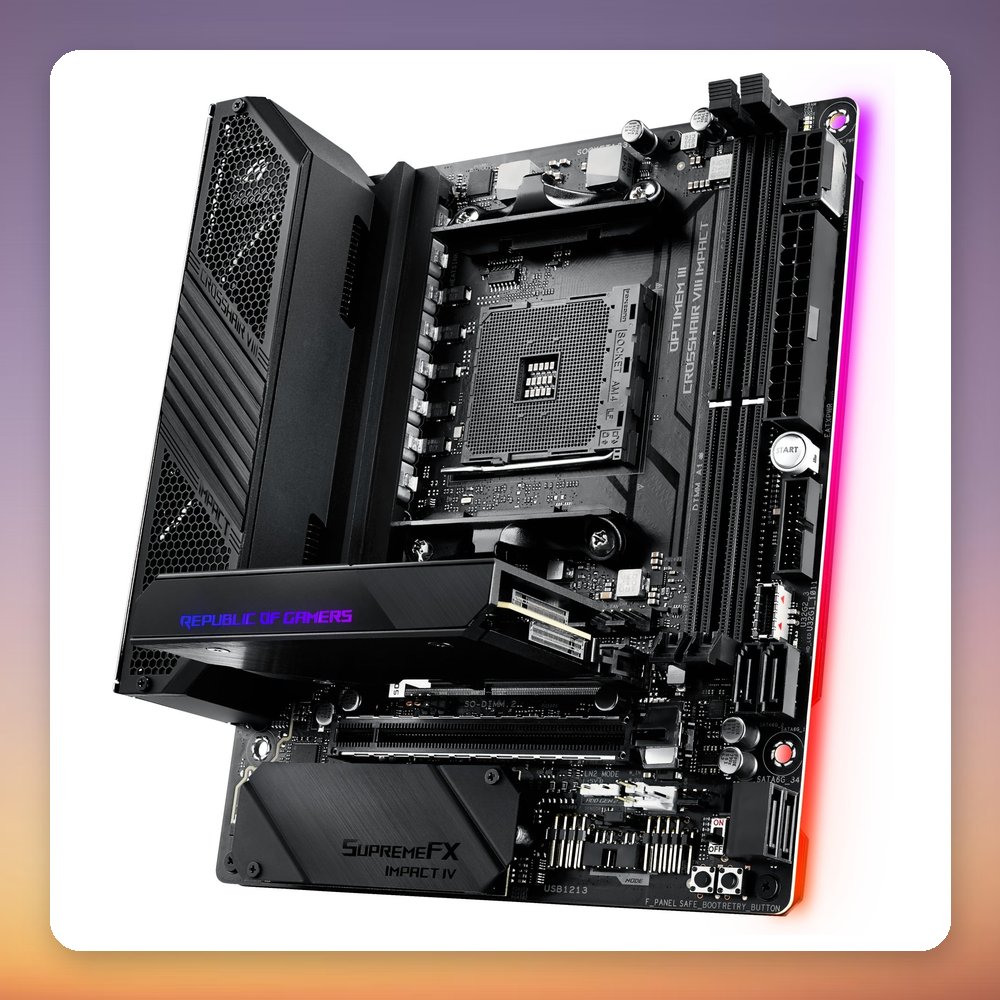 Asus ROG Crosshair VIII Impact AMD X570 AM4 Mini-DTX Motherboard – image 6