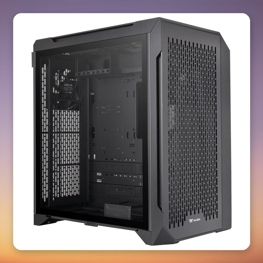 Thermaltake CTE C700 Air E-ATX Mid Tower Case, Black, Tempered Glass