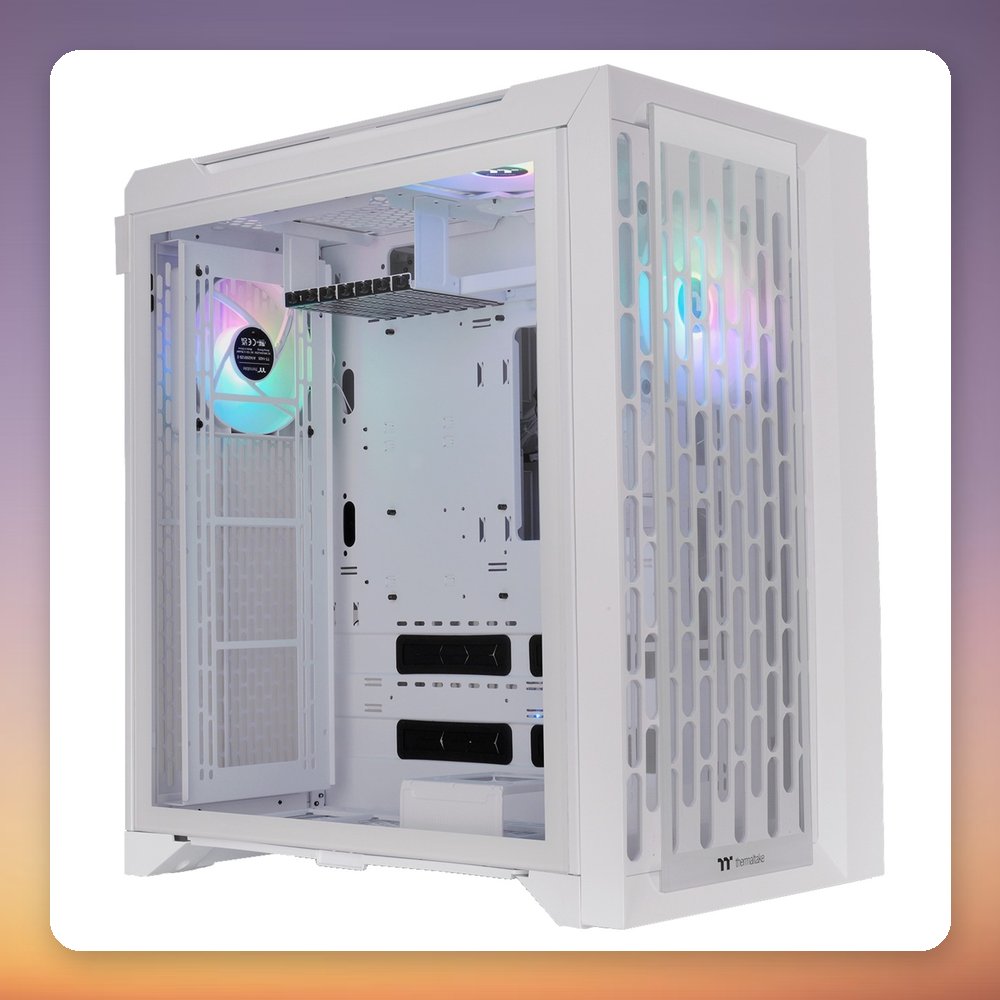 Thermaltake CTE C700 TG ARGB E-ATX Mid-Tower Case, Snow White, Tempered Glass