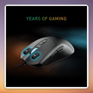 MSI Forge GM320 RGB Wired Gaming Mouse, 12800 DPI, Black